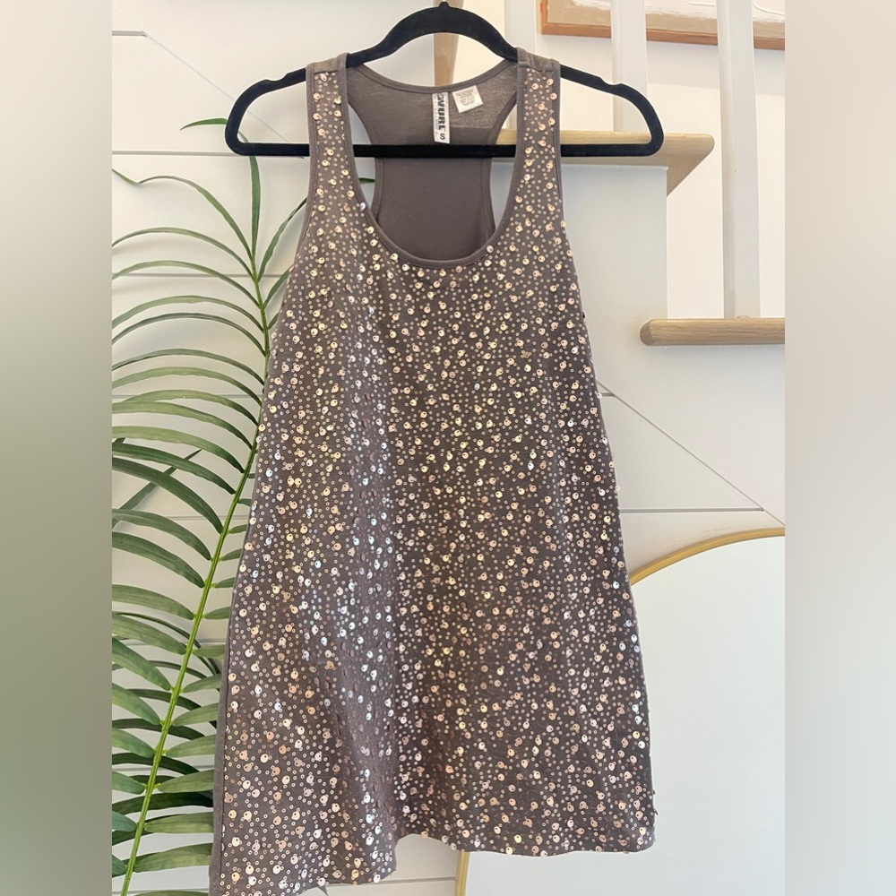 NEW, Wurl, Sequin Racerback Tank Top, Size Small